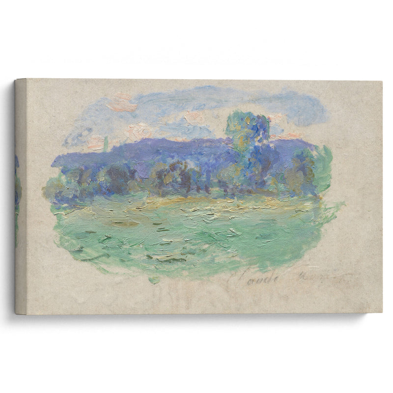 La Seine à Port-Villez (1909) - Claude Monet - Canvas Print