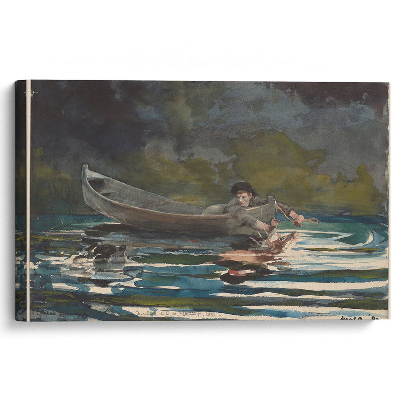 Sketch for ‘Hound and Hunter’ (1891-1892) - Winslow Homer - Canvas Print