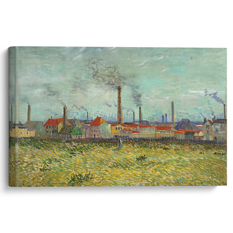 Factories at Clichy (1887) - Vincent van Gogh - Canvas Print - UAIO LMT