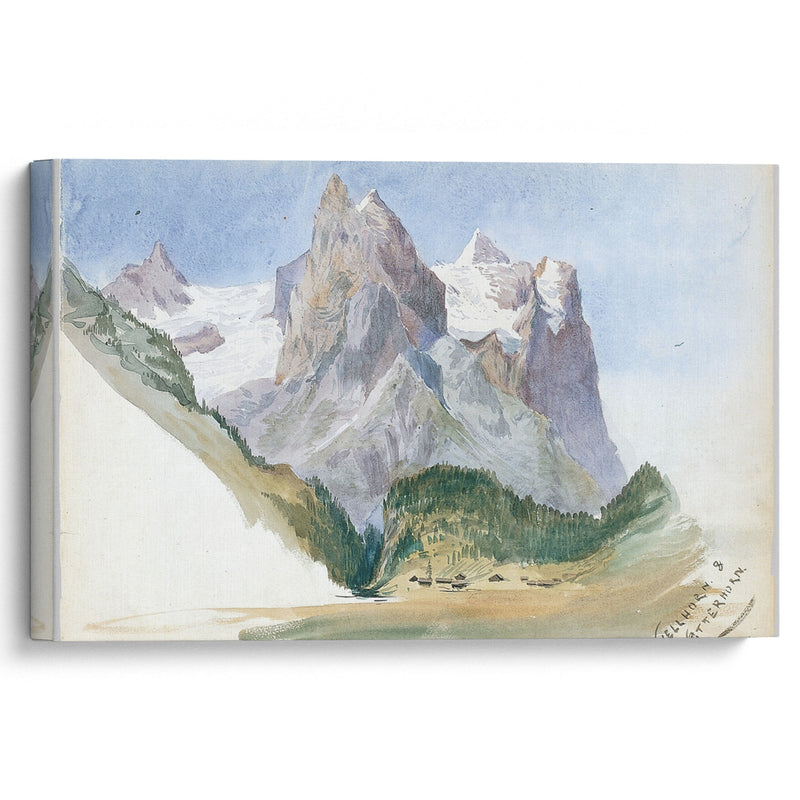 Matterhorn from Zmutt Glacier, Zermatt (1870) - John Singer Sargent - Canvas Print