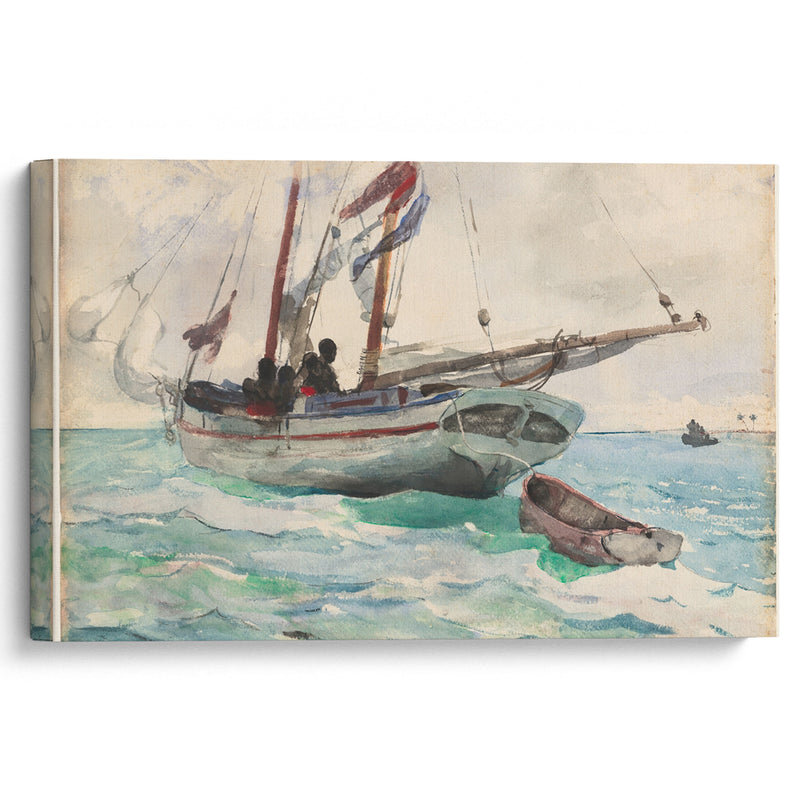 Schooner – Nassau (1898-99) - Winslow Homer - Canvas Print