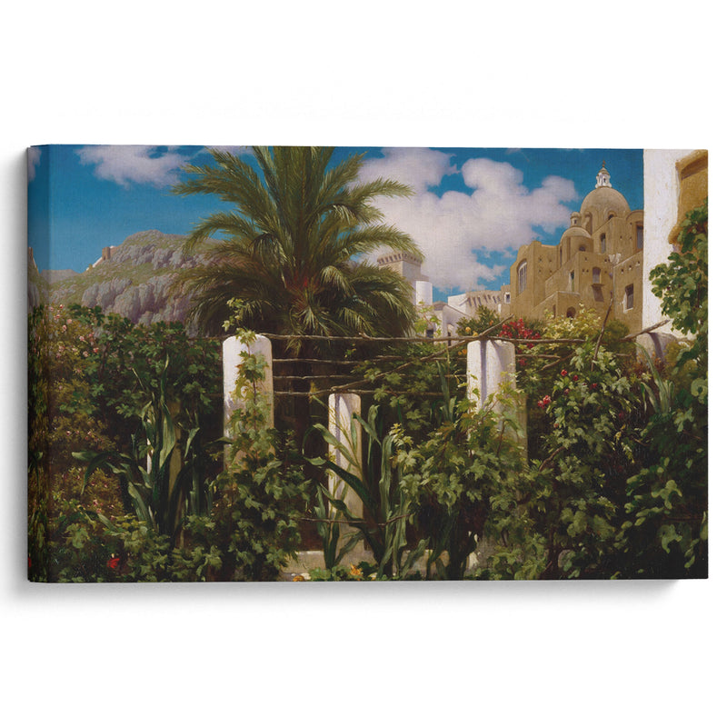 Garden of an Inn, Capri (1859) - Frederic Leighton - Canvas Print