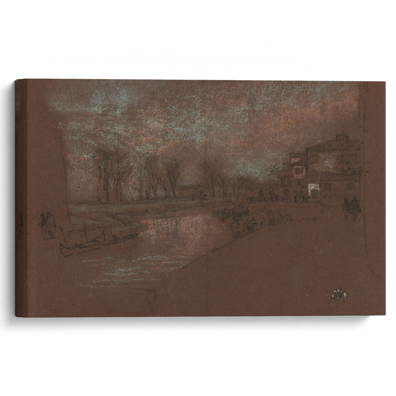 Campo Sta. Marta—Winter Evening (1879-1880) - James Abbott McNeill Whistler - Canvas Print