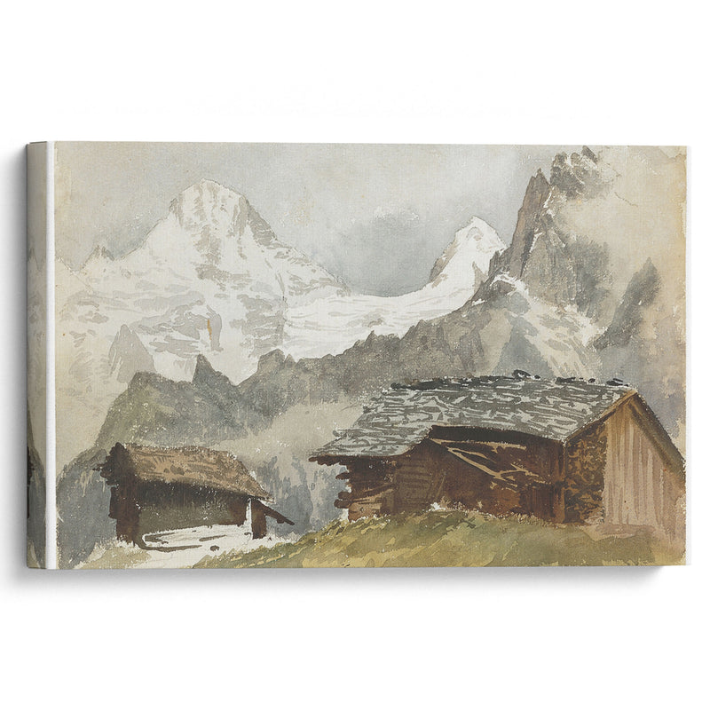 Chalets, Breithorn, Mürren (1870) - John Singer Sargent - Canvas Print