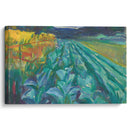Cabbage Field (1915) - Edvard Munch - Canvas Print