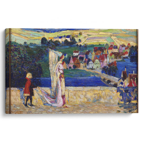 Promenade (Sketch) (1903) - Wassily Kandinsky - Canvas Print