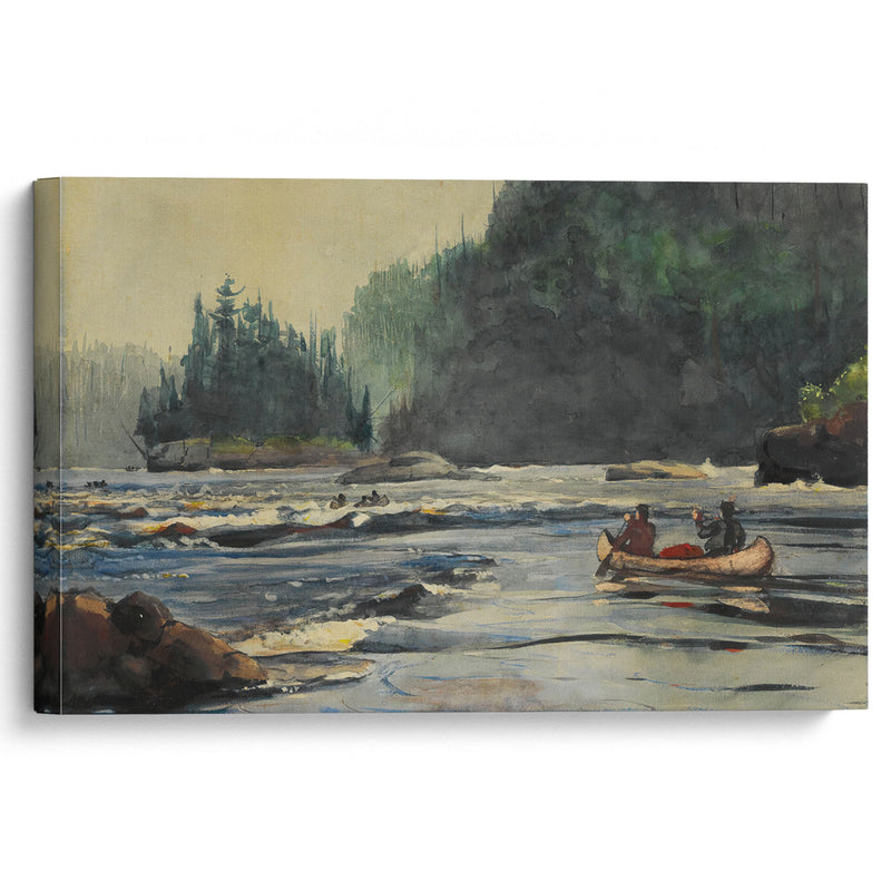 In the Rapids (1895) - Winslow Homer - Canvas Print