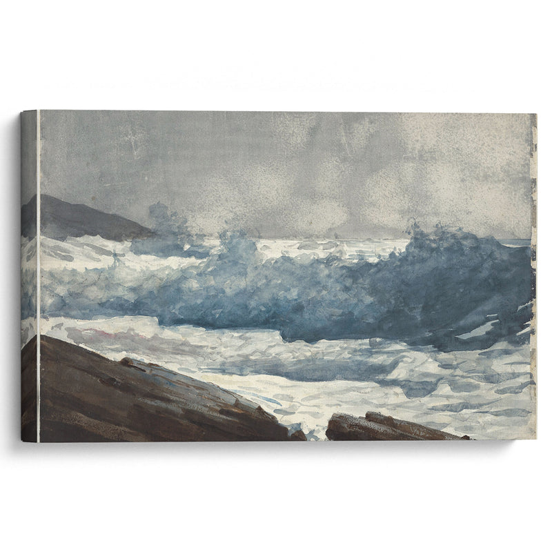 Prout’s Neck, Breakers (1883) - Winslow Homer - Canvas Print