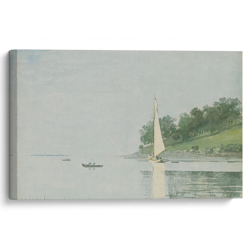 Yacht In A Cove, Gloucester (1880) - Winslow Homer - Canvas Print