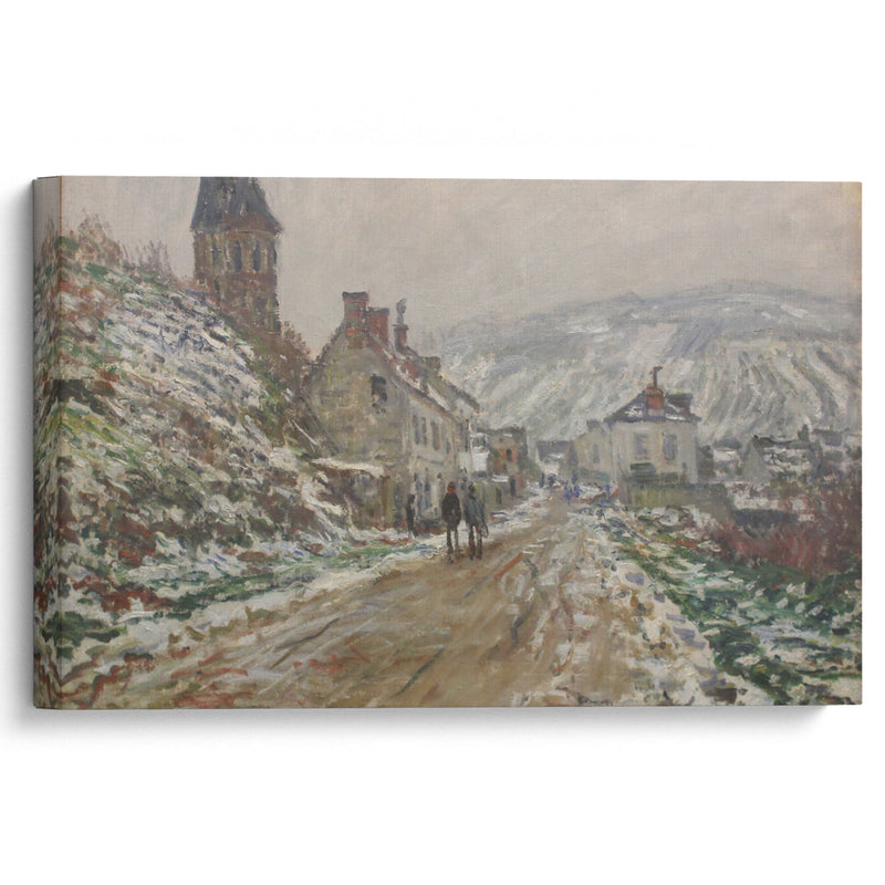 Village Street, Vétheuil (1879) - Claude Monet - Canvas Print