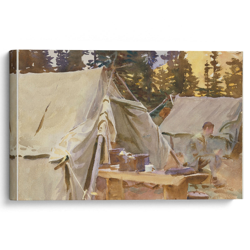 Camp at Lake O’Hara (1916) - John Singer Sargent - Canvas Print