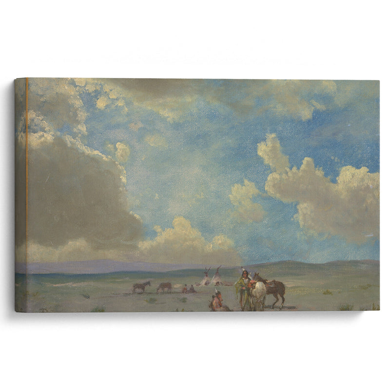 Indian Encampment - Albert Bierstadt - Canvas Print