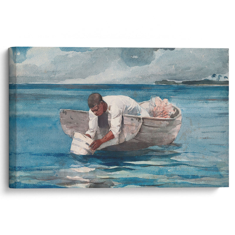 The Water Fan (1898–1899) - Winslow Homer - Canvas Print