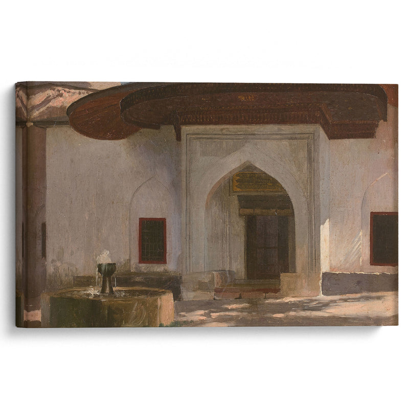 Fontaine à l’entrée d’un monument, probablement en Egypte - Jean-Léon Gérôme - Canvas Print