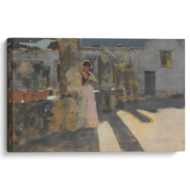 Capri Girl on a Rooftop (1878) - John Singer Sargent - Canvas Print