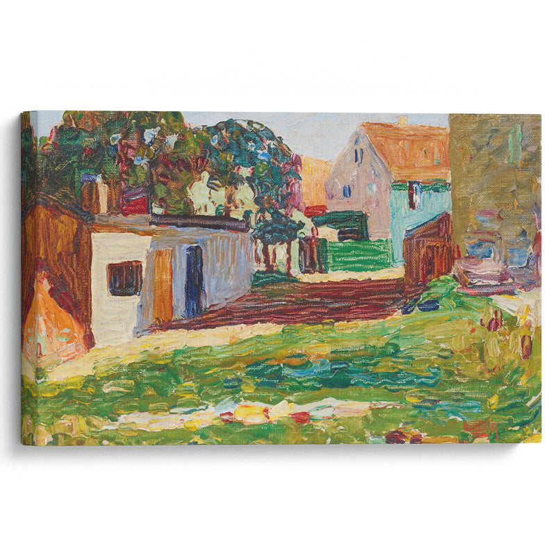 Schwabing—Das weisse haus (1901) - Wassily Kandinsky - Canvas Print