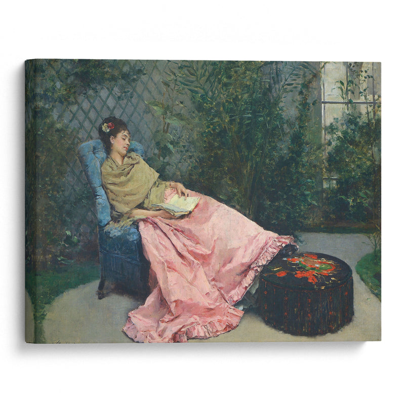 Siesta - Raimundo de Madrazo y Garreta - Canvas Print