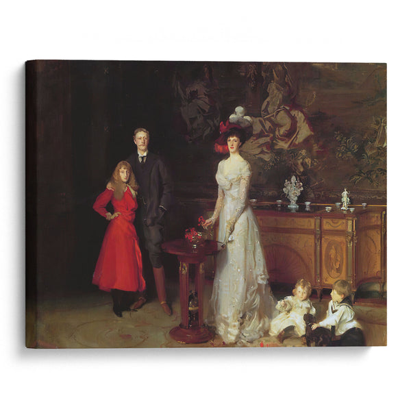 Sir George Sitwell, Lady Ida Sitwell and Family (ca 1900) - John Singer Sargent - Canvas Print