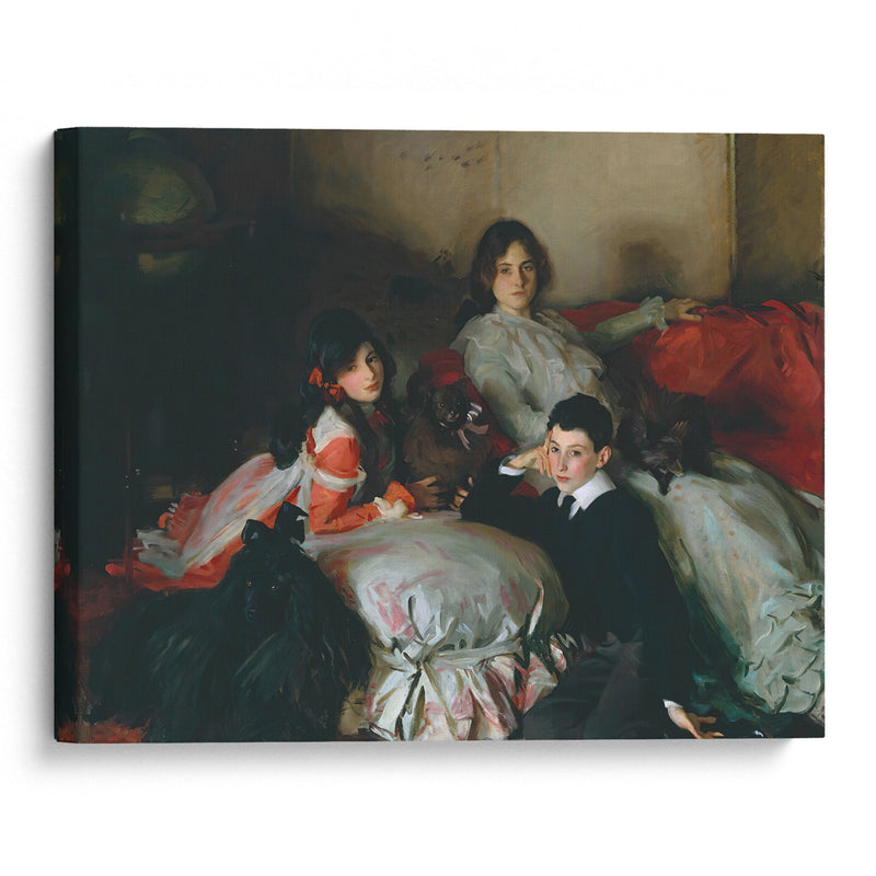 Essie, Ruby und Ferdinand Wertheimer (circa 1900) - John Singer Sargent - Canvas Print