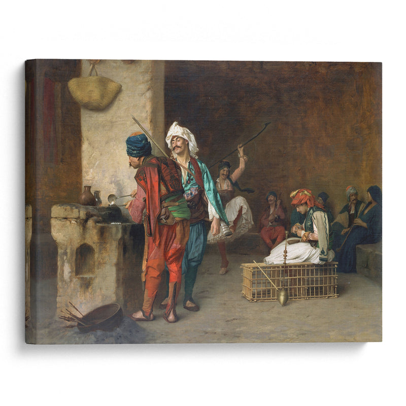 Cafe House-Cairo (Casting Bullets) (1884 or earlier) - Jean-Léon Gérôme - Canvas Print