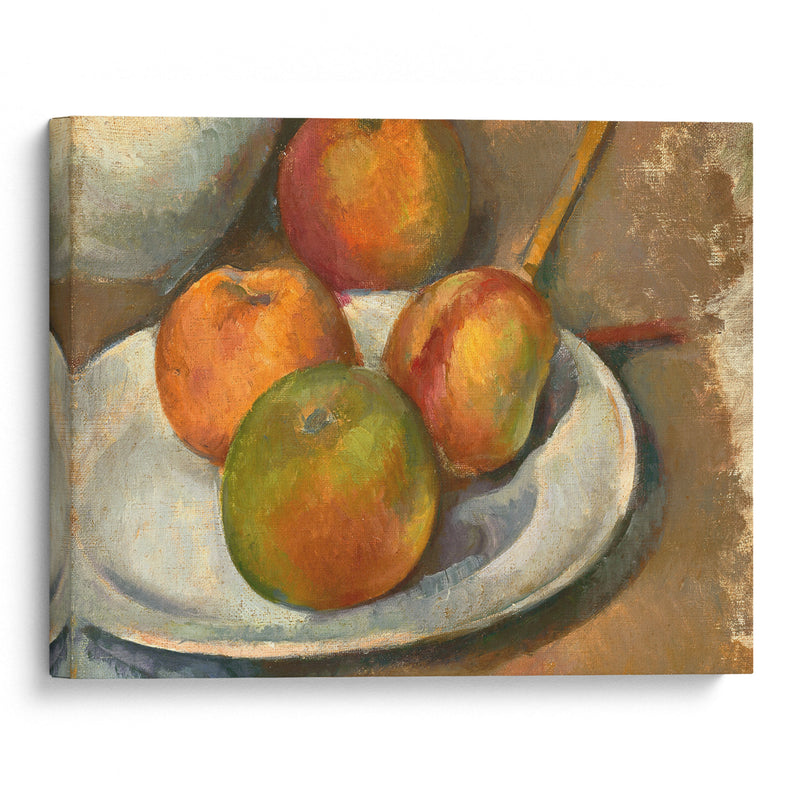 Quatre pommes et un couteau (circa 1885) - Paul Cézanne - Canvas Print