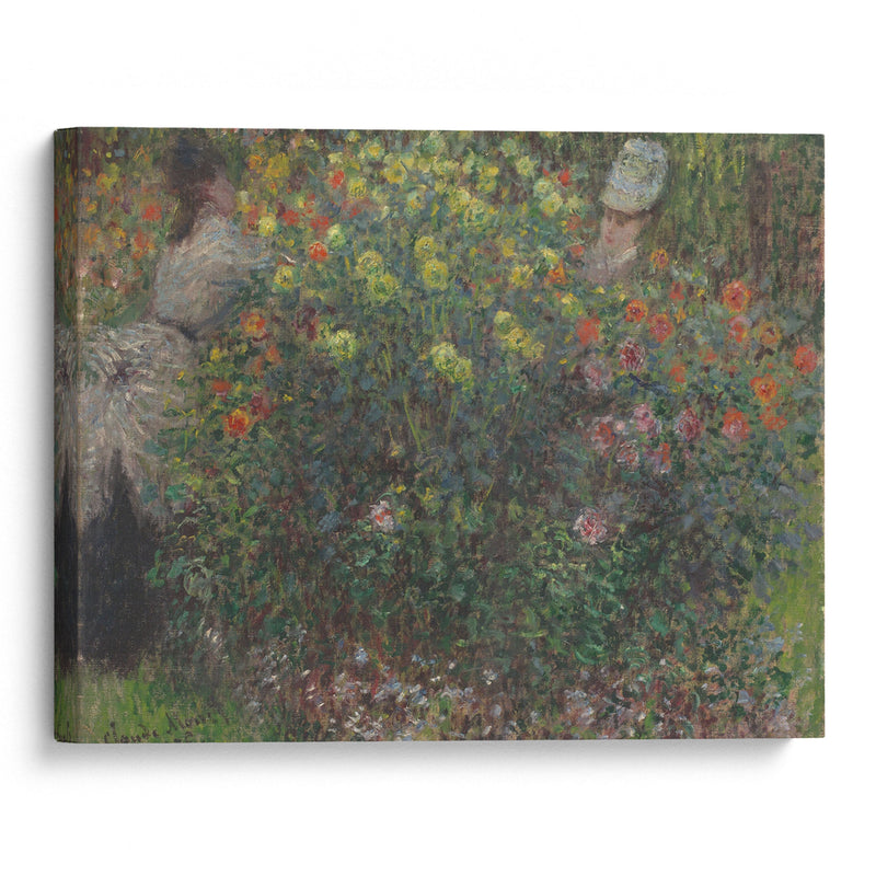 Ladies in Flowers (1875) - Claude Monet - Canvas Print