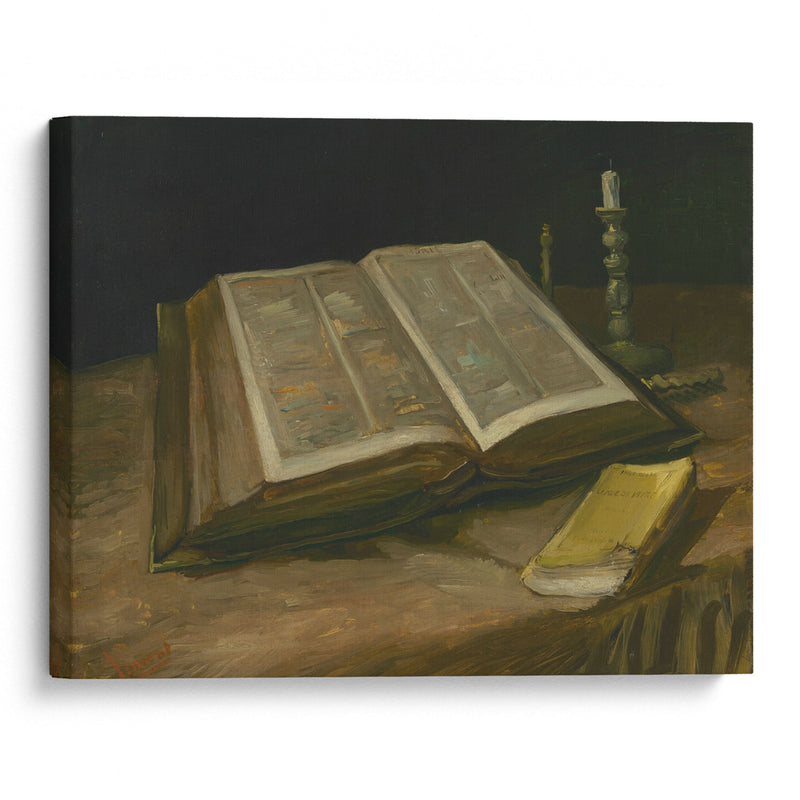 Still Life with Bible (1885) - Vincent van Gogh - Canvas Print - UAIO LMT