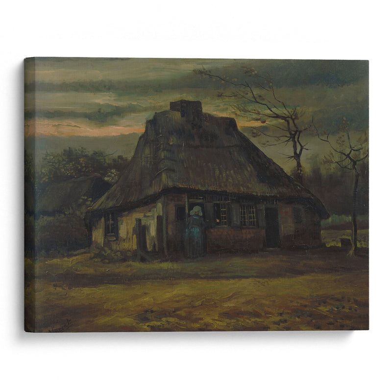 The cottage (1885) - Vincent van Gogh - Canvas Print