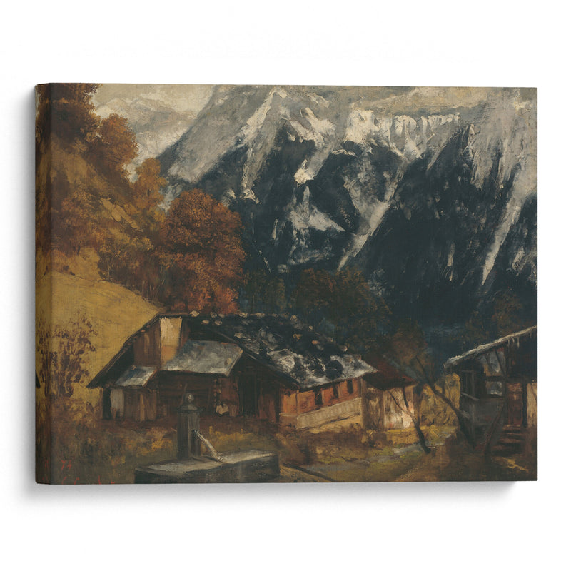 An Alpine Scene (1874) - Gustave Courbet - Canvas Print