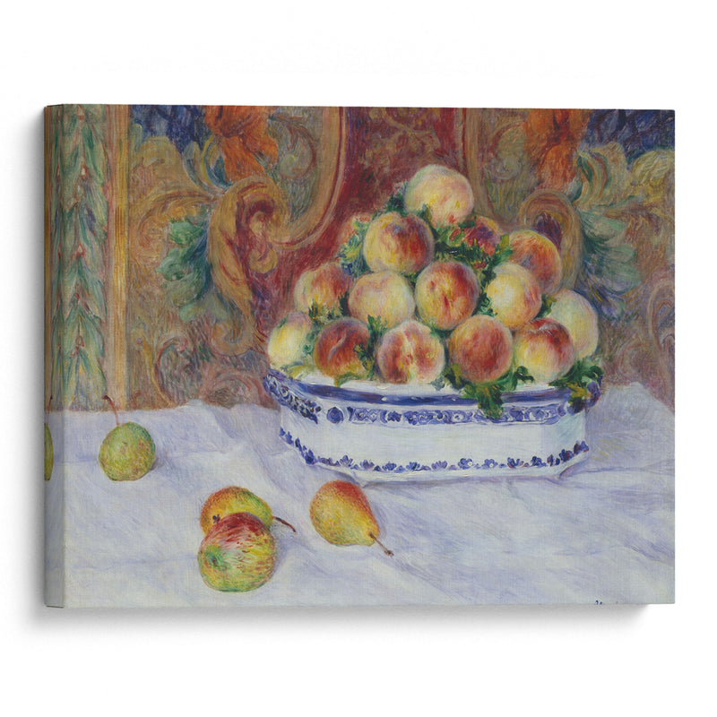 Still Life with Peaches (1881) - Pierre-Auguste Renoir - Canvas Print