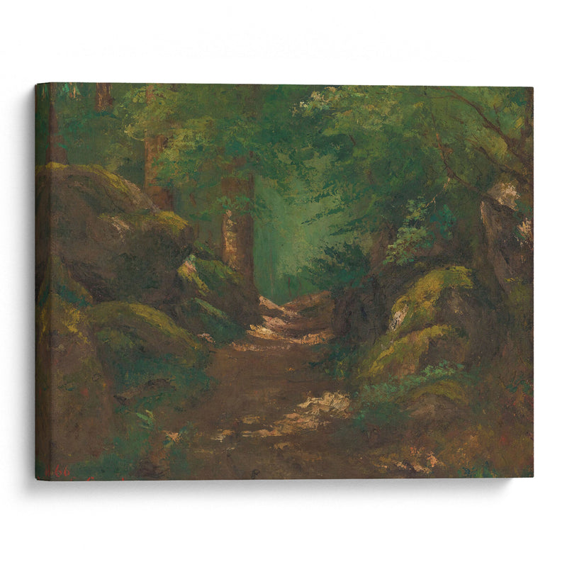 La Clairière (1866) - Gustave Courbet - Canvas Print