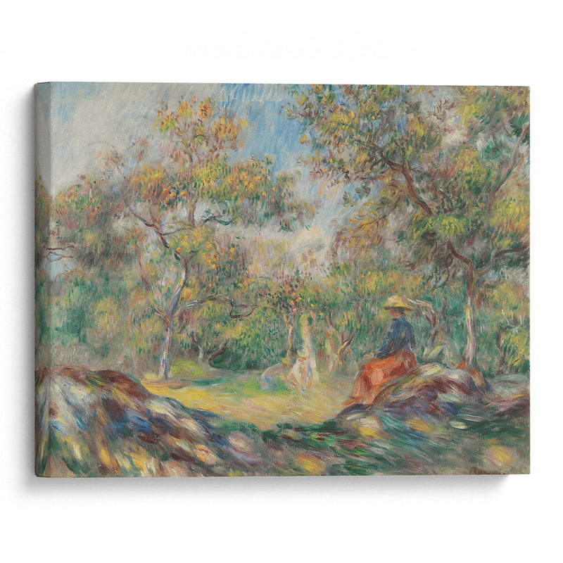 Femme Dans Un Paysage - Pierre-Auguste Renoir - Canvas Print