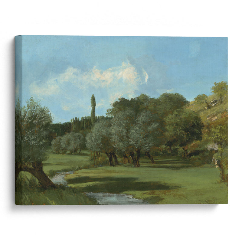 La Bretonnerie in the Department of Indre (1856) - Gustave Courbet - Canvas Print