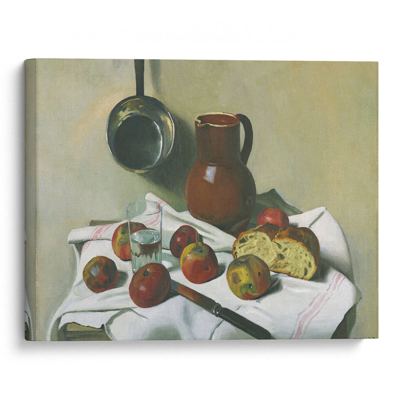 Apples, Jug, Glass Of Water And Tin Pan (1925) - Félix Vallotton - Canvas Print