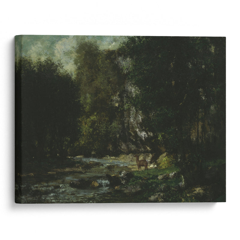 The Brook of Les Puits-Noir (c. 1855) - Gustave Courbet - Canvas Print