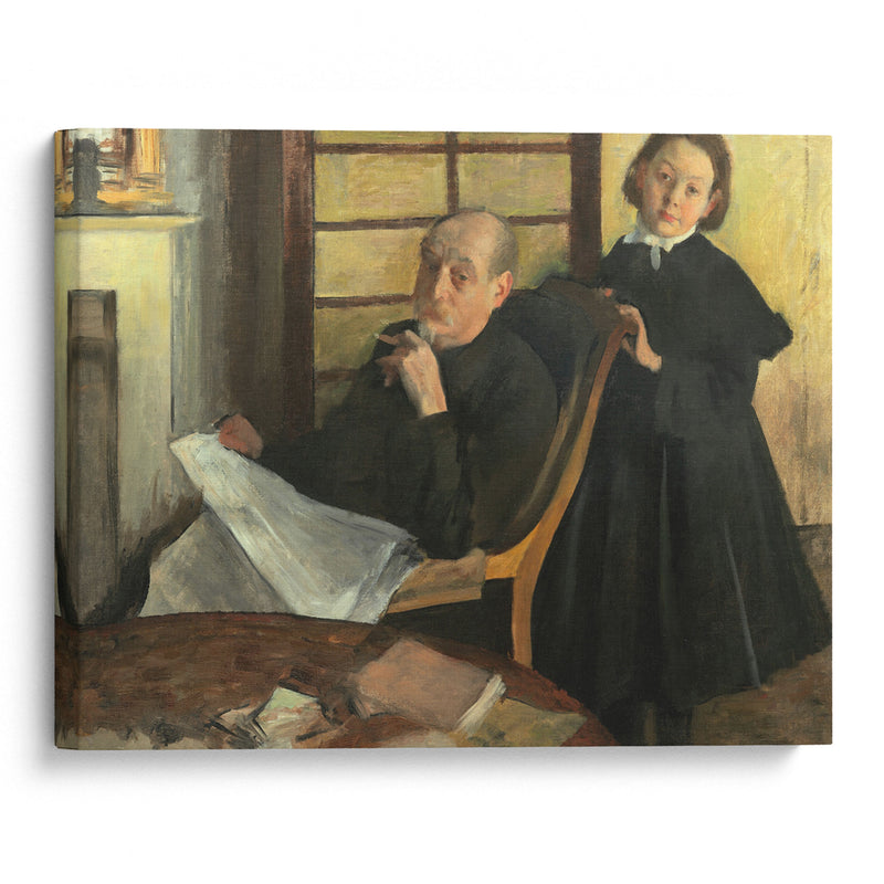 Henri Degas and His Niece Lucie Degas (The Artist’s Uncle and Cousin) (1875-76) - Edgar Degas - Canvas Print