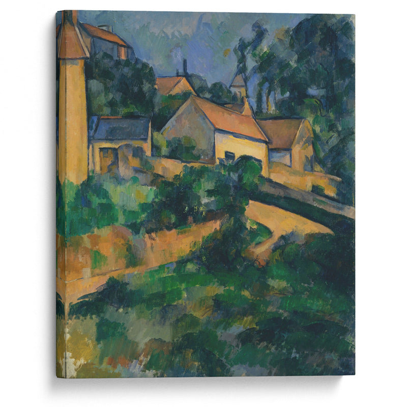 Turning Road at Montgeroult (1898) - Paul Cézanne - Canvas Print