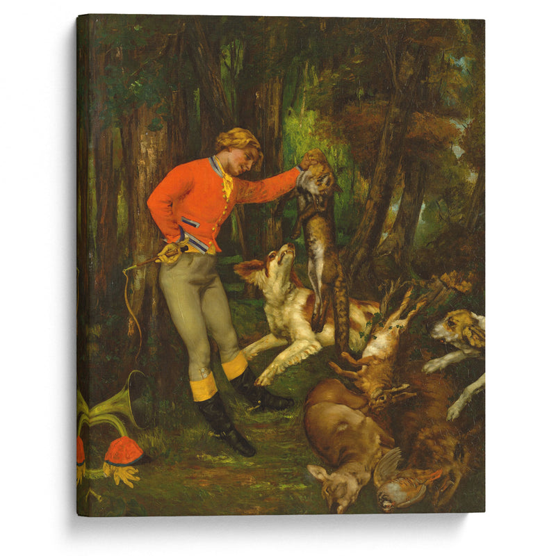 After the Hunt (ca. 1859) - Gustave Courbet - Canvas Print