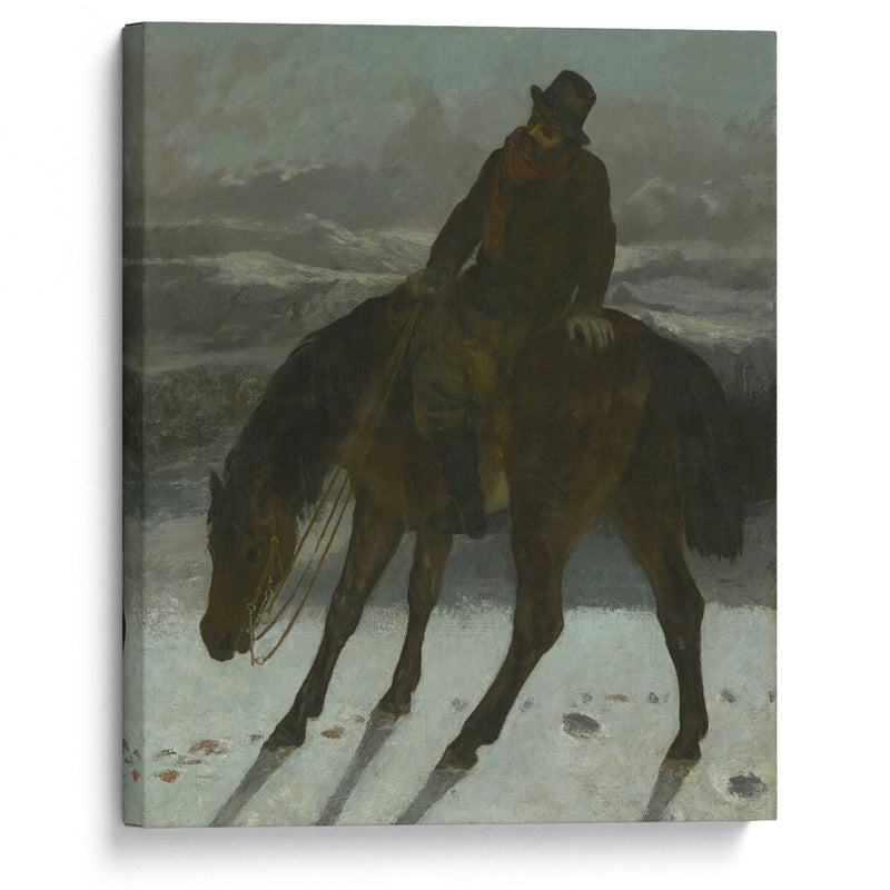 Hunter on Horseback (ca. 1864) - Gustave Courbet - Canvas Print