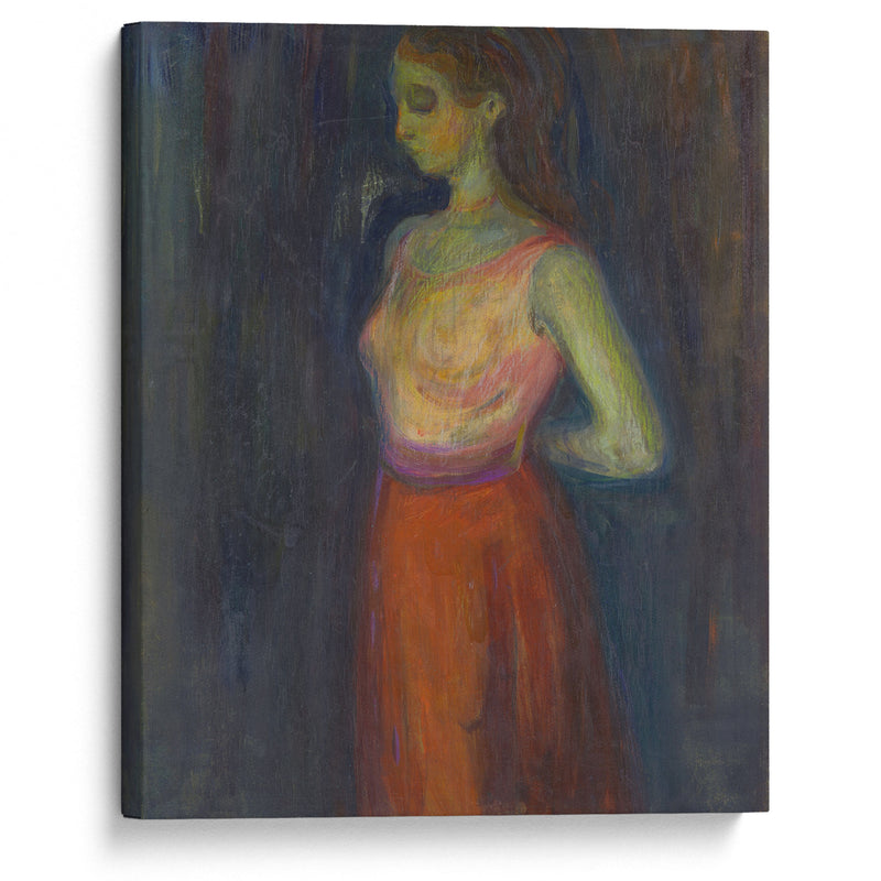 Study of a Model (1898) - Edvard Munch - Canvas Print