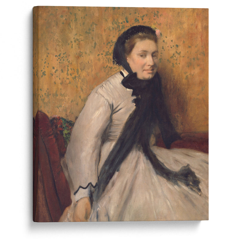 Portrait of a Woman in Gray (ca. 1865) - Edgar Degas - Canvas Print