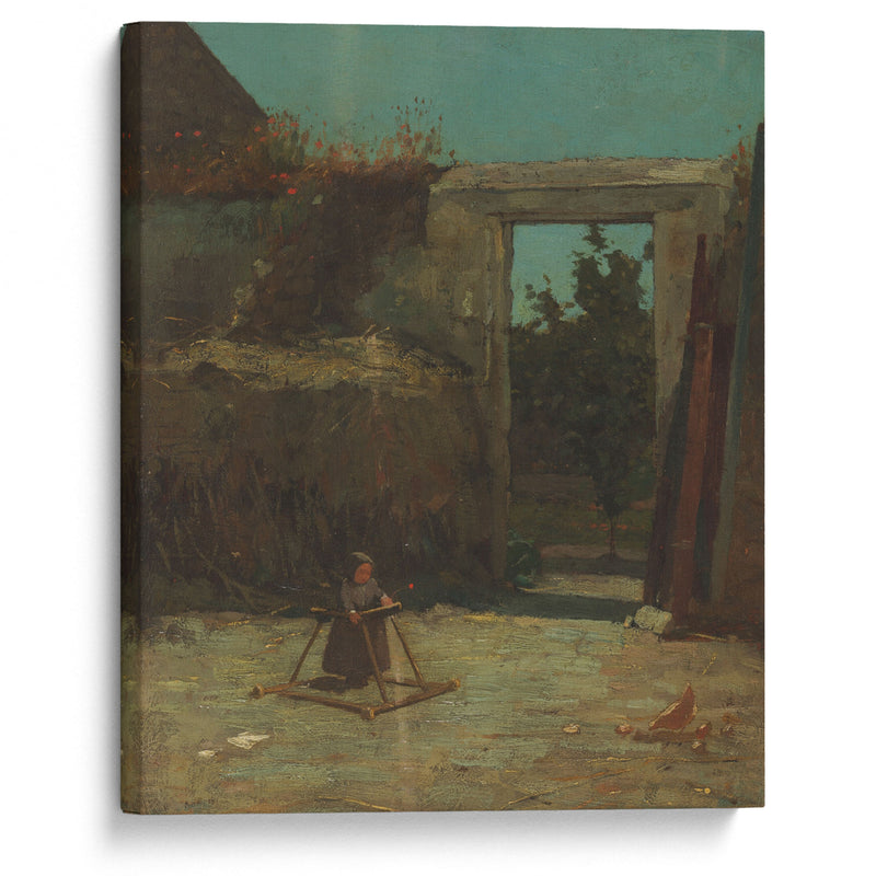 French Farmyard (1867) - Winslow Homer - Canvas Print