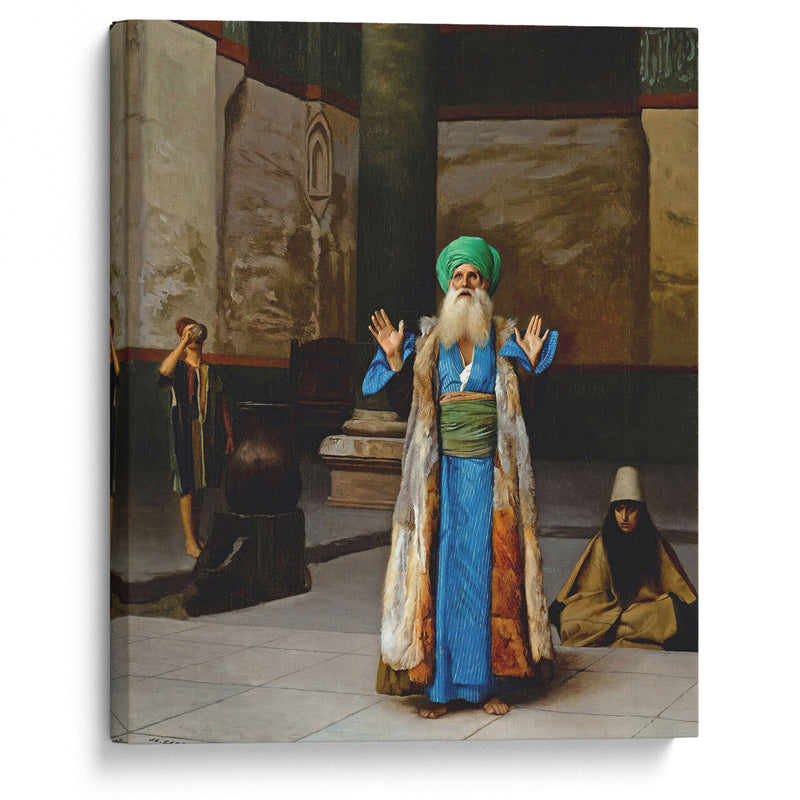 A Sultan At Prayer - Jean-Léon Gérôme - Canvas Print