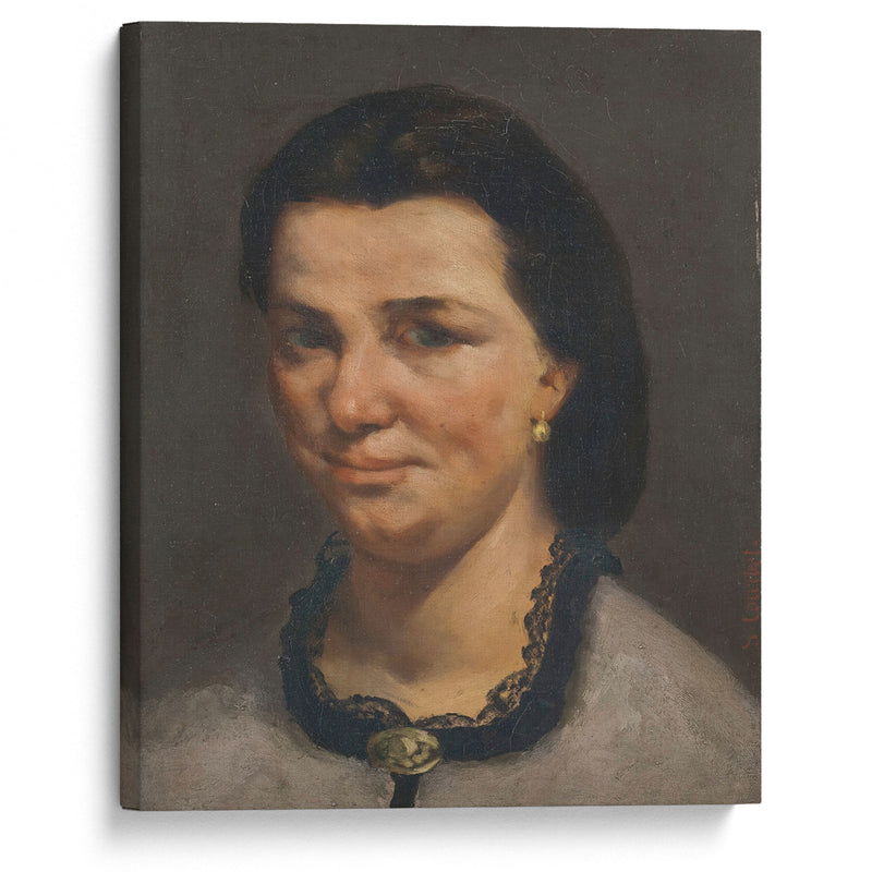 Portrait de femme (circa 1850) - Gustave Courbet - Canvas Print