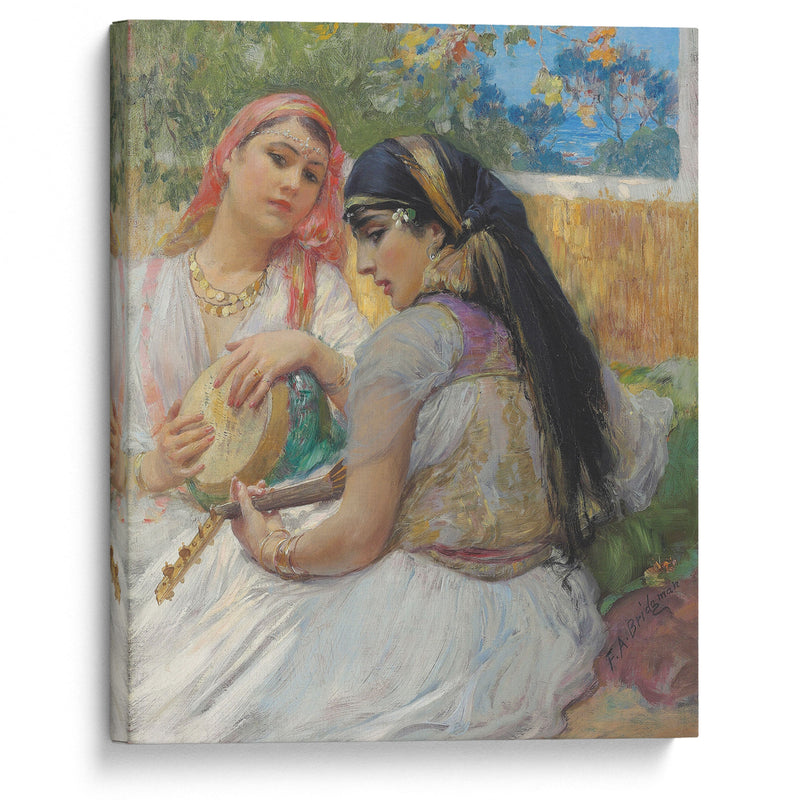 Two young Algerians - Frederick Arthur Bridgman - Canvas Print