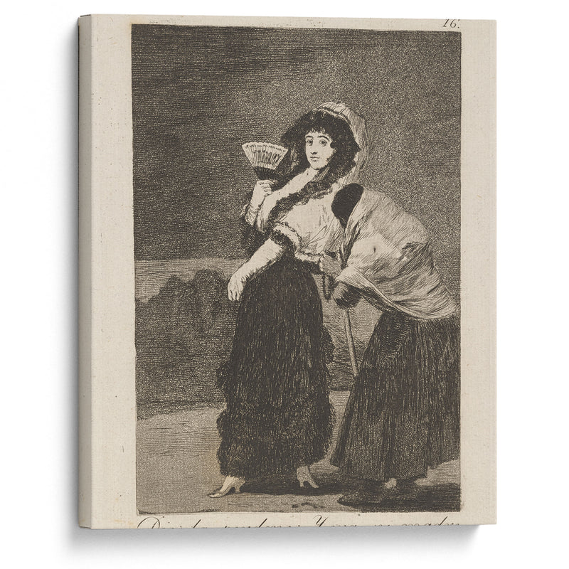 Dios la perdone; Y era su madre. (For heaven’s sake; and it was her mother.) (1796-1797) - Francisco de Goya - Canvas Print