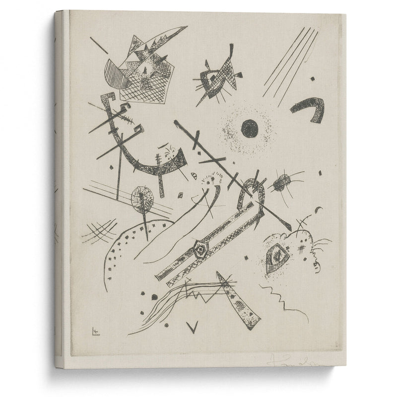 Kleine Welten Xi (R, 174) (1922) - Wassily Kandinsky - Canvas Print