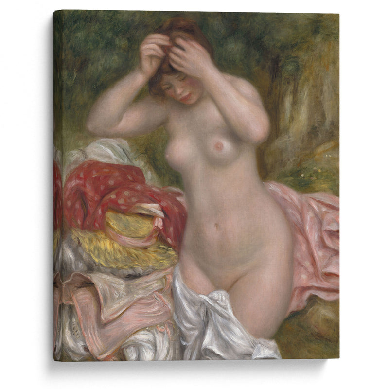 Bather Arranging Her Hair (1893) - Pierre-Auguste Renoir - Canvas Print