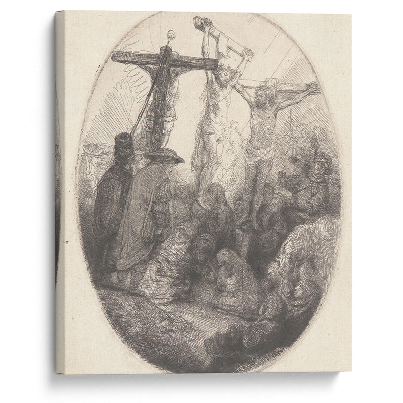 Christ Crucified between the Two Thieves (ca. 1641) - Rembrandt van Rijn - Canvas Print