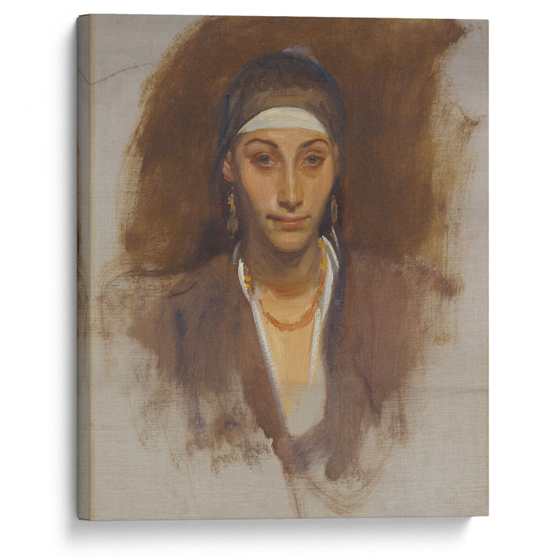 Egyptian Woman with Earrings (between 1890 and 1891) - John Singer Sargent - Canvas Print